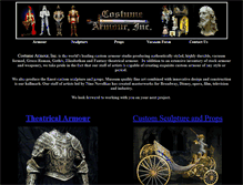 Tablet Screenshot of costumearmour.com